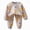 G820-Grey, variant on HFHAPW Girl Boys Pajamas 2Piece Toddler Kids Pjs Sets Toddler Clothes Fall Winter Sleepwears
