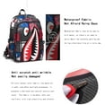 thumbnail image 2 of Shark Teens Backpacks Fashion Schoolbag Casual Waterproof Travel USB Laptop Backpack (Style 4), 2 of 8