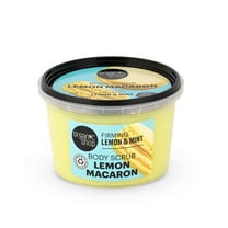 Organic Shop Lemon & Mint, Firming & Exfoliating Body Scrub, 100% Vegan & Organic, Daily Exfoliant, Detox & Moisturizer, Body, Face, Hand & Foot, Intensive Care & Skin Toning. 250ml.