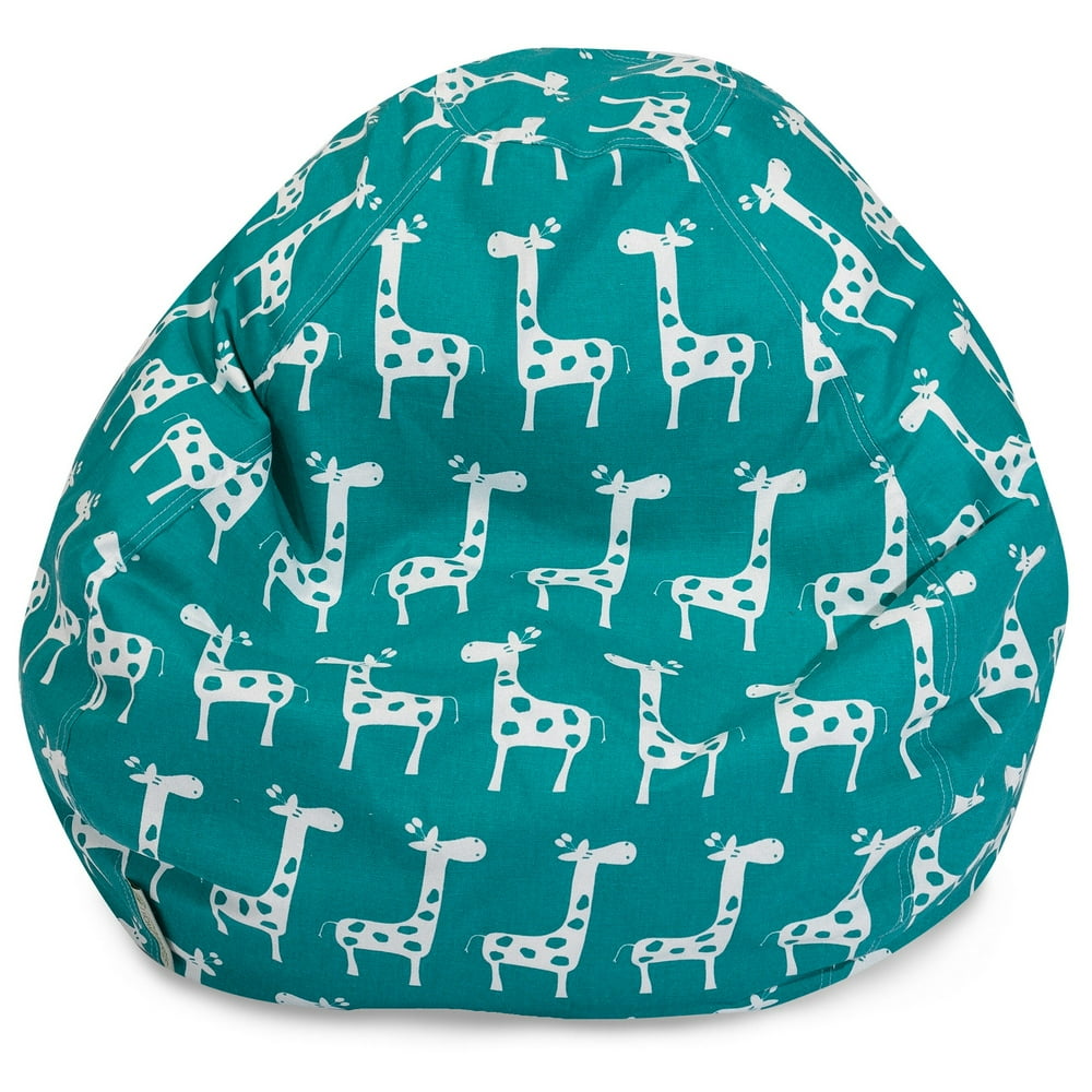 Majestic Home Goods Giraffe Large Classic Bean Bag Chair, Multiple