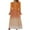 Orange, variant on Kaemgyyd Dress for Women Button Pleated Midi Dress Fall Fashion Casual Flare Long Sleeve Gradient a Line Dress