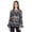 Black, variant on Mock Neck Top For Womens Casual Balloon Sleeves Shirts Printed Designer Tunic