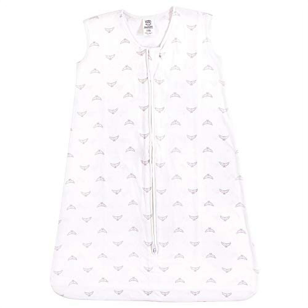 Luvable Friends Baby Girl Sleeveless Jersey Cotton Sleeping Bag, Sack, Blanket, Tiara Jersey, 18-24 Months