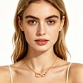 thumbnail image 6 of SFTING Necklace for Women Dainty Infinity Necklace 925 Sterling Silver 5A CZ Minimalist Pendant Yellow Mother's Day Jewelry Anniversary Gifts for Her, 6 of 6