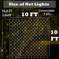 thumbnail image 4 of Sesiiduo Christmas Net Lights, 8 Modes Low Voltage Mesh Christmas Decorative Lights for Xmas Trees, Bushes, Wedding, Garden, Outdoor, Indoor Decor (White,10ft*10ft,270LED), 4 of 8