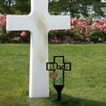 thumbnail image 5 of WSBArt Metal Cross Garden Stake Grave Cemetery Decorations, Cemetery Memorial Cross Stake for Dad Mom, Metal Cross Yard Stake Grave Markers, Memorial Signs Marker for Graves, 5 of 8