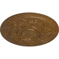thumbnail image 3 of 29 1/4"OD x 2"P Darnay Ceiling Medallion (Fits Canopies up to 7 1/4"), Hand-Painted Smokey Topaz Crackle, 3 of 6
