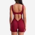 thumbnail image 4 of Jumpsuits for Women Sexy Backless One Piece Bodycon Scrunch Shorts Romper Sleeveless Tummy Control Yoga Bodysuits, 4 of 8