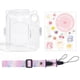 thumbnail image 4 of Estuche transparente para cámara, bolsa para cámara instantánea Mini 12, accesorio Rosa, 4 of 8