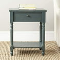 thumbnail image 2 of Safavieh Tami Pine Wood End Table in Dark Teal, 2 of 5