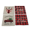 thumbnail image 1 of Christmas Pillow Covers, Christmas Pillowcase Deer Snowflake Snowman Invisibility Zipper  For Christmas 05, 1 of 8