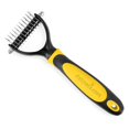 thumbnail image 1 of All-In-One Metal Undercoat Rake for Cats and Dogs - Dematting Tool, Detangling Comb, Shedding Blade, Pet Hair Remover, and Grooming Brush - Ideal for Medium to Long-Haired Pets, 1 of 4