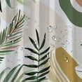 thumbnail image 5 of Orinice AMBZEK Abstract Bohemian Grey Green Shower Curtain Long Mid-Century Modern Minimalist Aesthetic Sun Rainbow Leaf Geometric Artwork Cloth Waterproof Polyester Bathroom Decoration Set Belt 60x72, 5 of 7