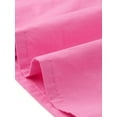 thumbnail image 5 of INSPIRAR CHIC Blusa de Mujer Vintage con Cuello Peter Pan y Lazo Casual Linda Camisa de Algodón con Botones L Rosa Fucsia, 5 of 5