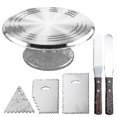 thumbnail image 1 of Juego de soporte para tartas con plato giratorio decorativo, 1 of 1