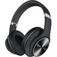 thumbnail image 1 of Auriculares Bluetooth DOQAUS, 90 horas de reproducción sobre la oreja, negros, 1 of 8