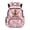 Pink Donut Duck, variant on USA Map Pink Bow School Backpack for Girls 8-10 Bookbags 17 Inch Portable Handle Knapsack with Zipper Multi Compartments School Bag