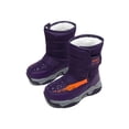 thumbnail image 3 of Woobling Children Non-Slip Winter Booties Walking Warm Flat Snow Boot Comfort Boots Purple 9C, 3 of 9
