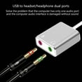 thumbnail image 6 of YIEMEEN USB to 3.5mm Sound Adapter External Sound Card for PC Laptop Stereo Headphone, 6 of 14