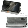 thumbnail image 2 of Case for Sony Xperia Ace II Flip Cover Wallet Flip Cover Magnetic Protective - Grey, 2 of 5