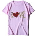 thumbnail image 4 of CEHVOM T-shirt à Manches Courtes pour Femme à Col Rond avec Imprimé de la Saint-Valentin, 4 of 4