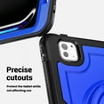 thumbnail image 2 of ELEHOLD Case for iPad Pro 11 2024, 15ft Drop Protection Shockproof Rugged Case with 360° Rotating Stand & Handle Grip &Shoulder Strap,Darkblue, 2 of 9