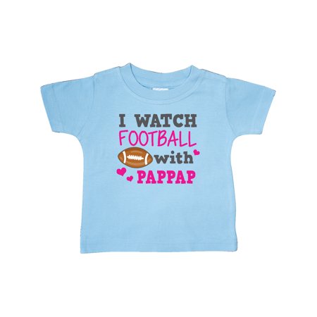 

Inktastic I Watch Football with My Pappap Gift Baby Girl T-Shirt