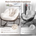 thumbnail image 3 of Comfortable Outdoor Rattan Rocking Chair with Padded Cushion Ideal for Front Porch, Living Room, Patio or Garden Perfect for Relaxation and Leisure Time Enjoyment, 3 of 10