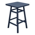 thumbnail image 3 of Costaelm Paradise 30" Square Outdoor Patio Bistro Bar Table With Umbrella Hole, Navy Blue, 3 of 9