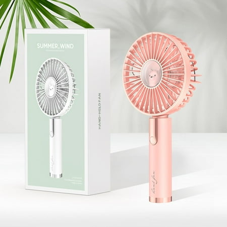 

Wepro Handheld Fan Portable Mini Hand Held Fan With USB Rechargeable Battery 3 Speed Personal Desk Table Fan With Base 8 12 Hours Operated Small Makeup Eyelash Fan For Women Girls Kids