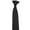 Black, variant on Stylish Solid Color Clip On Neck Tie with Quick Fastening for Men and Women