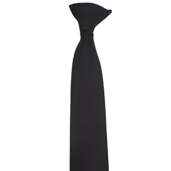 Stylish Solid Color Clip On Neck Tie with Quick Fastening for Men and Women