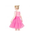 thumbnail image 4 of Robe Fille Rose à Pois Broderie Fleur Rétro Nœud Papillon Fête Formelle 10 Ans, 4 of 6