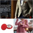 thumbnail image 7 of Uxcell 10pcs 20L Fabric Cloth Covered Button 12.5mm 1/2" Round Metal Shank Satin Sewing DIY Craft Buttons for Bridal Wedding Suits Dress Blouses Sweaters, Red, 7 of 7