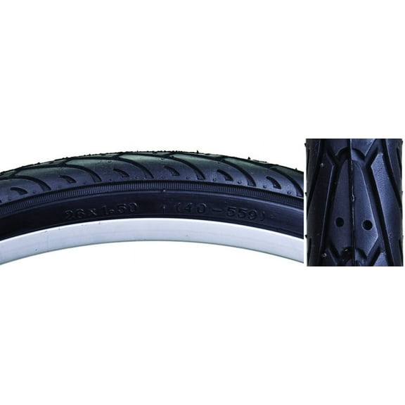Sunlite Tire 26X1.5 Bk/Bk Flatshld Wire Belted
