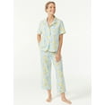 thumbnail image 2 of Joyspun Women's Woven Capri Pajama Pants, Sizes S to 3X, 2 of 5