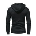 thumbnail image 2 of FRSASU Plus Size Tops Clearance Winter Men'S Splice Cap with Long Sleeve Zip Sweater Tops Blouse, 2 of 6
