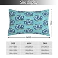 thumbnail image 2 of Fotbe Best Dad Ever Funda de Almohada Decorativa Estilo Occidental, Lujo en Algodón, Fundas para Almohadas King, Cojín Estampado para Decoración del Hogar-16"x24", 2 of 6