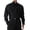 Black, variant on Mens Summer Shirts, Autumn Irregular Lapel French Menswear Show Button Long Sleeve Shirt White S