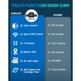 thumbnail image 4 of 4K Dash Cam for Cars, 360° GPS Dashcam Front and Rear Inside, 4-Channel Car Camera 64GB SD Card Included, Voice Control, 5GHz WiFi, APP Supported, Night Vision, CPL Filter,24H Parking Mode, 4 of 11