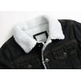 thumbnail image 4 of LZLER Fleece Jean Jacket for Men Heavyweight Winter Sherpa Denim Jacket, 4 of 6