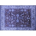 thumbnail image 1 of Ahgly Company Machine Washable Indoor Rectangle Oriental Blue Traditional Area Rugs, 5' x 8', 1 of 4
