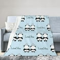 thumbnail image 2 of Panda Blankets and Throws Fleece Blankets Decorative for Adults and Kids Design Pretty Gift Home Decorative Living Room Sofa Hug Plush Soft Bedroom Cozy Blanket 40"x50"\u2026, 2 of 6
