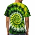thumbnail image 4 of LAOLIUSN Men’s Tie Dye Shirts for Men, Short Sleeve Mens Tie Dye Shirt, Rainbow Tie Dye T-Shirts Tee S-4XL, 4 of 7