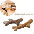 thumbnail image 2 of Tree Branch Dog Chews Pet Chewing Toys Real Wood Powder + PP Dog Interactive Toy Chewable Wood Sticks with Original Flavor (1pcs B), 2 of 6