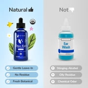kin+kind Clean Ears - Natural Leave-In Dog Ear Cleanser - Certified USDA Organic - Fragrance Free - 4 fl oz