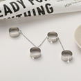 thumbnail image 4 of Fiudx Anillos de Moda, Conjunto de Cadete de Aleación Personalizada, Diseño de Una Sola Pieza Estilo Punk, Anillos Combinados con Una Estructura Única, Ropa Casual para Día a Día, para Mujeres y Niña, 4 of 5