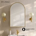 thumbnail image 2 of Porte 20 x 30 Arched Recessed/Wall Mount Medicine Cabinet with Mirror in Gold, 2 of 8