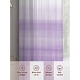 thumbnail image 6 of Purple White Gradient Sheer Curtains for Living Room Bedroom, Light-filtering Sheer Curtain, Abstract Ombre Texture Modern Art Rod Pocket Voile Window Treatment Drapes, 52’’Wx63’’L, 2 Panels Set, 6 of 7