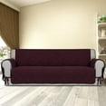 thumbnail image 2 of Easy-Going Micro Suede Sofa Slipcover Quilted Couch cover, Sofa Size, Wine, 2 of 7